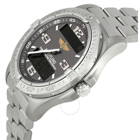 breitling professional aerospace men's bracelet watch|Breitling aerospace models.